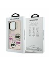 Karl Lagerfeld Karl Lagerfeld IML Multi K&CH Hlavy Zadný kryt pre iPhone 15 Pro Max Ružový