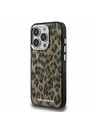 Karl Lagerfeld Karl Lagerfeld IML Leopard MagSafe zadný kryt pre iPhone 15 Pro Max hnedý