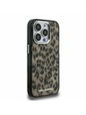 Karl Lagerfeld Karl Lagerfeld IML Leopard MagSafe zadný kryt pre iPhone 15 Pro Max hnedý