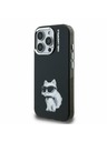Karl Lagerfeld Karl Lagerfeld IML Aquarelle Choupette zadný kryt pre iPhone 15 Pro čierny