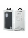 Karl Lagerfeld Karl Lagerfeld Grained PU Repeated Logo MagSafe zadný kryt pre iPhone 16 čierny