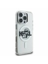 Karl Lagerfeld Karl Lagerfeld IML Glitter Karl and Choupette Sketch MagSafe zadný kryt pre iPhone 16 Pro Max transparentný