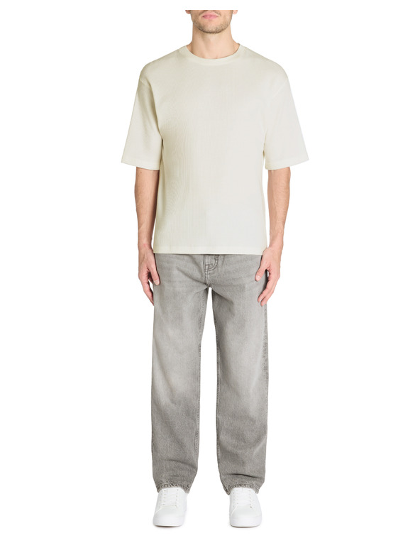 Celio Krémové pánske tričko Celio Lemiwaff