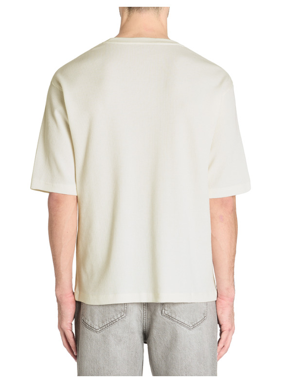 Celio Krémové pánske tričko Celio Lemiwaff