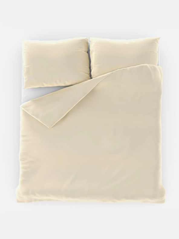 Kvalitex Saténové francúzske posteľné obliečky LUXURY COLLECTION 1+2, 240x200, 70x90cm smotanové