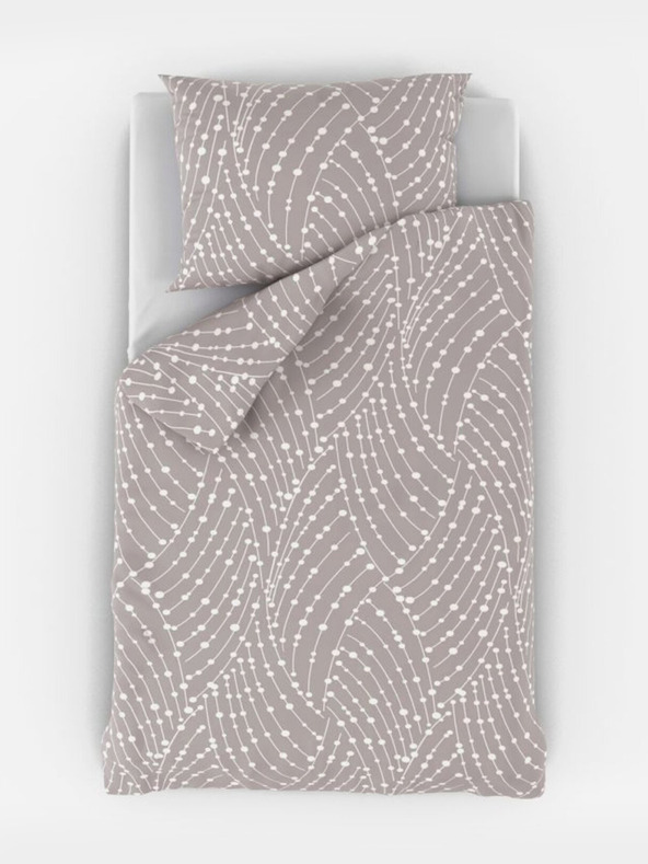 Kvalitex Bavlnené obliečky do postieľky Astra sivá