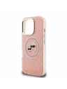 Karl Lagerfeld Karl Lagerfeld IML K&CH Heads Opakované Logo MagSafe Zadný Kryt pre iPhone 16 Pro Pink