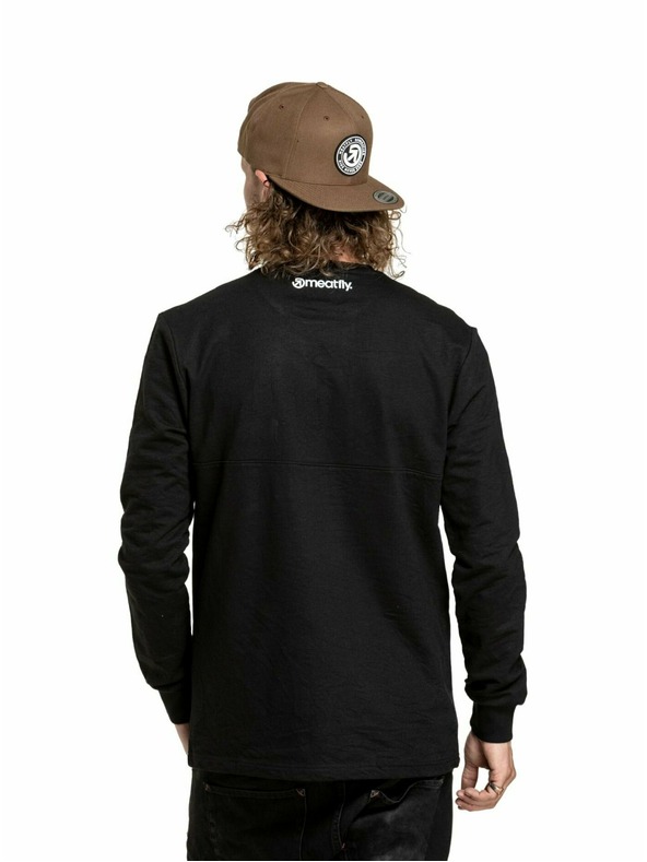 Meatfly Meatfly pánske tričko s dlhým rukávom Harvey Black | Čierna | Veľkosť