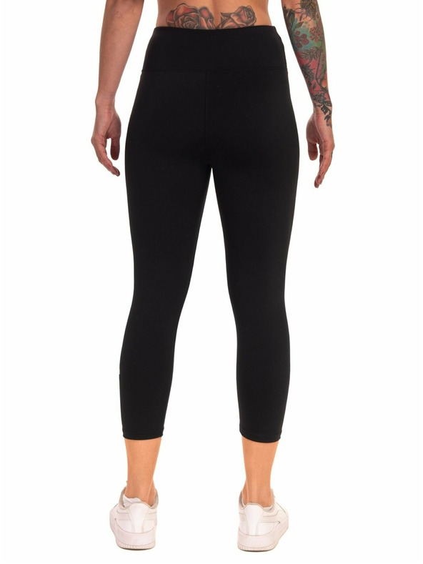 Meatfly Meatfly dámske legíny Edna White Logo | Čierna | Veľkosť