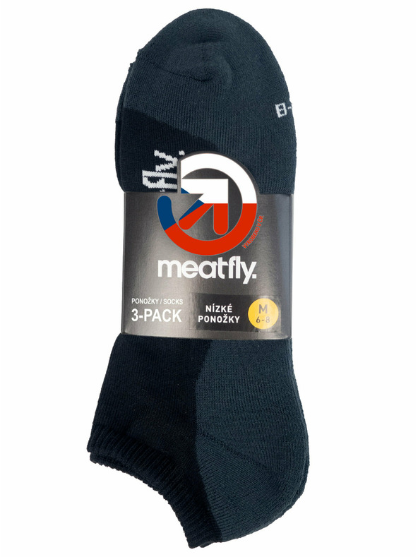 Meatfly Meatfly ponožky Boot Triple pack Black | Čierna | Veľkosť