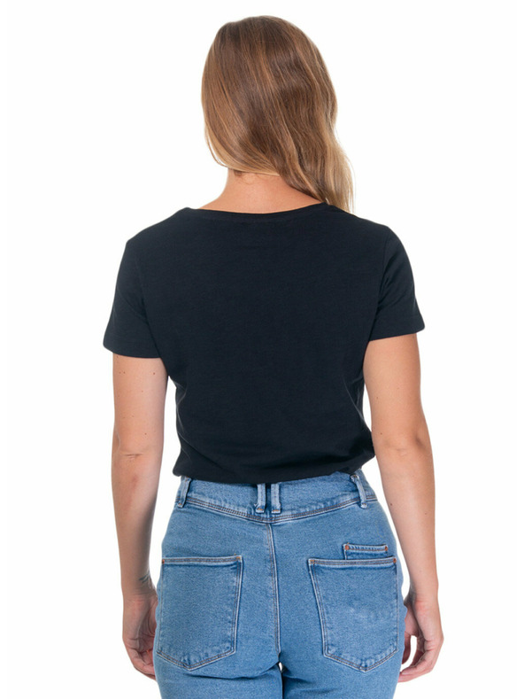 Meatfly Meatfly dámske tričko Ladies MF Logo A - Black | Veľkosť M | 100% bavlna