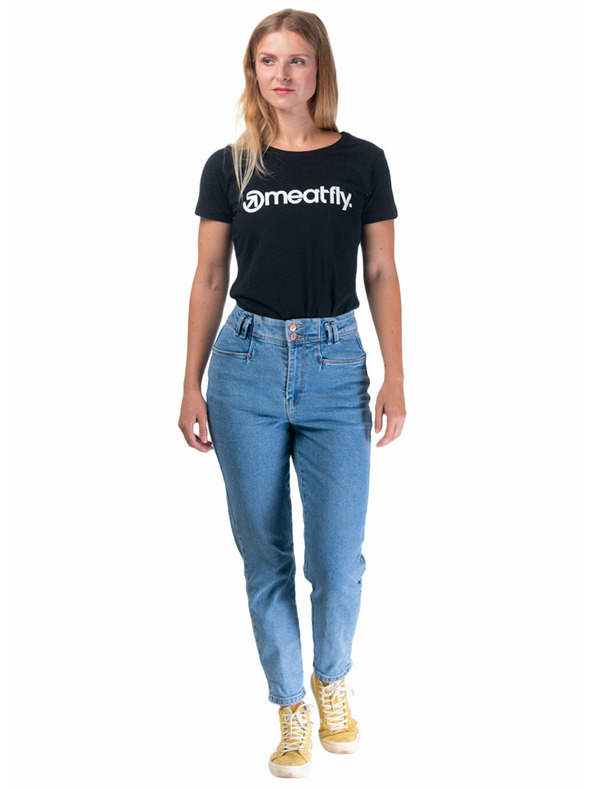 Meatfly Meatfly dámske tričko Ladies MF Logo A - Black | Veľkosť M | 100% bavlna