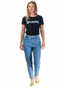 Meatfly Meatfly dámske tričko Ladies MF Logo A - Black | Veľkosť M | 100% bavlna