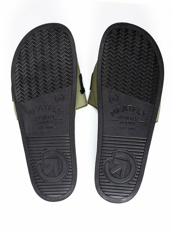 Meatfly Meatfly pánske šľapky Hudson 3D Olive | Zelená | Veľkosť