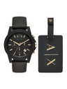 Armani Exchange Armani Exchange pánska darčeková sada Outerbanks hodinky a popruh na batožinu AX7105