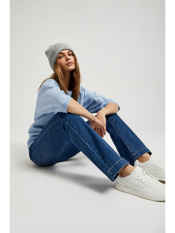 Moodo Dámske džínsy zvonové