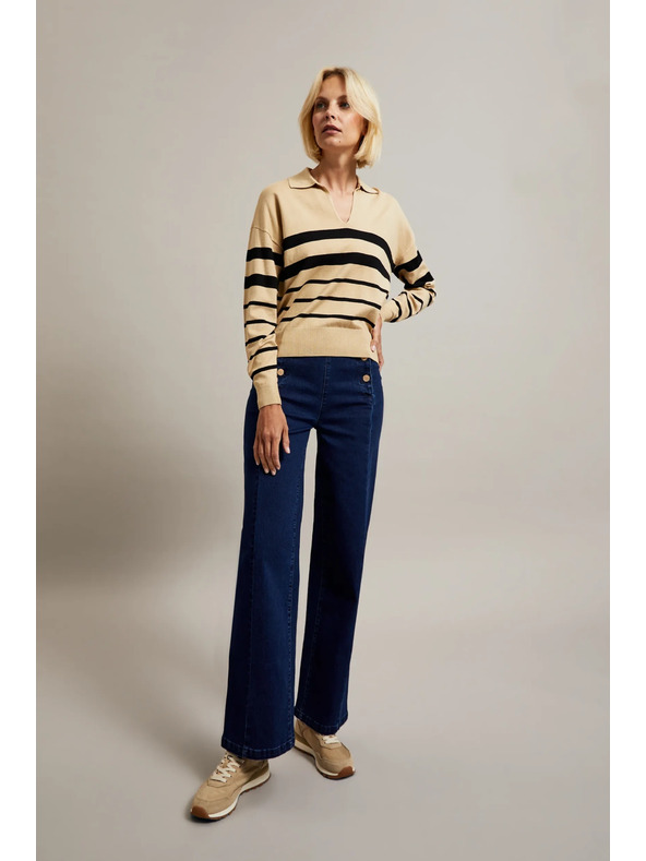 Moodo Dámske džínsy Tmavo modré