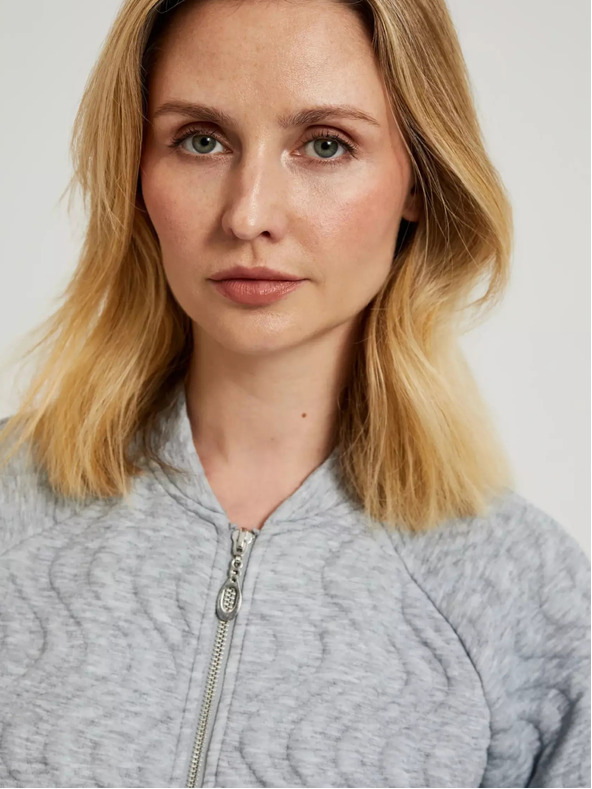 Moodo Dámska mikina svetlo sivá