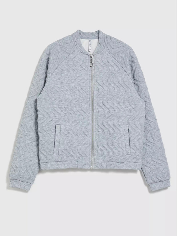 Moodo Dámska mikina svetlo sivá