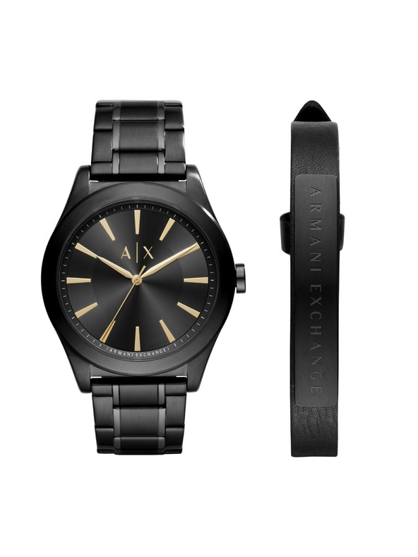 Armani Exchange Darčeková sada hodiniek a náramku Armani Exchange pre mužov
