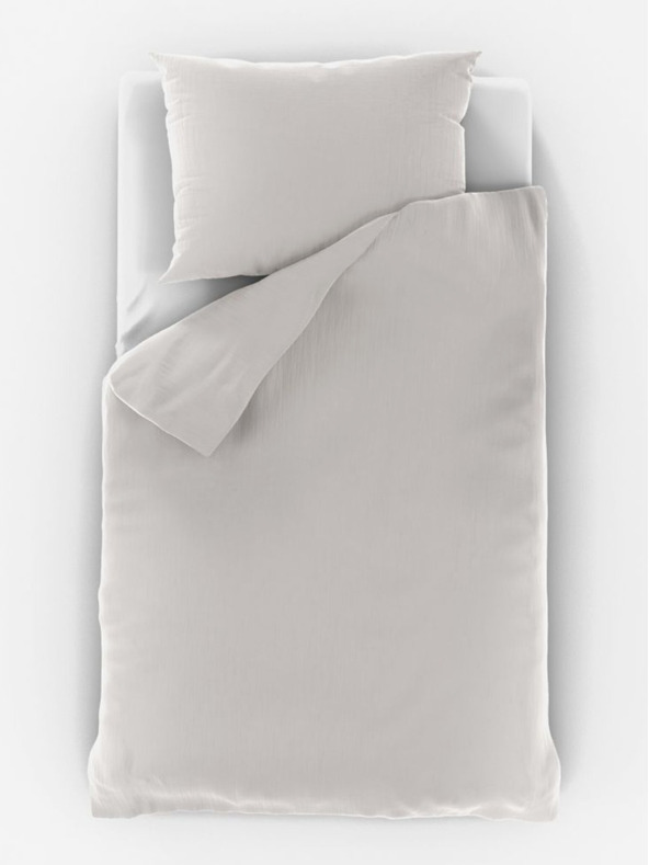 Kvalitex Mušelínové posteľné obliečky 140x200, 70x90cm smotanové Kvalitex