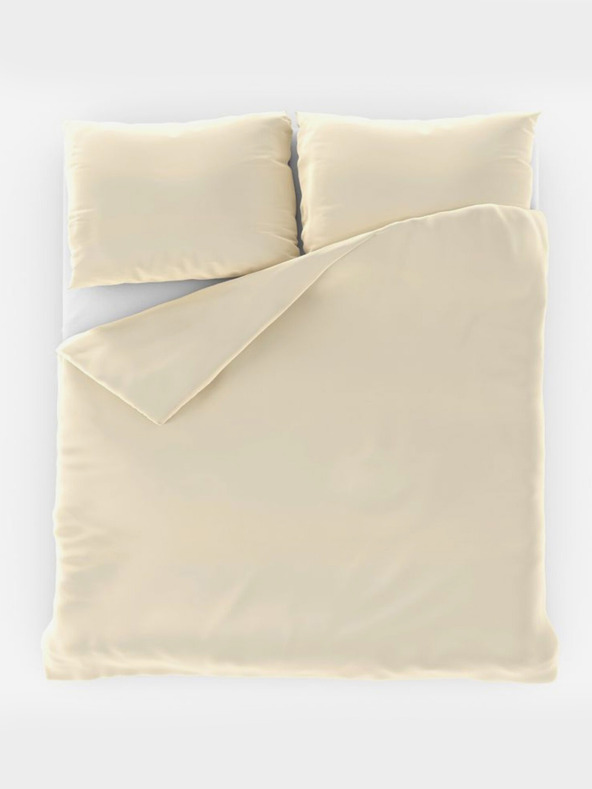 Kvalitex Saténové francúzske posteľné obliečky LUXURY COLLECTION 1+2, 200x200, 70x90cm smotanové