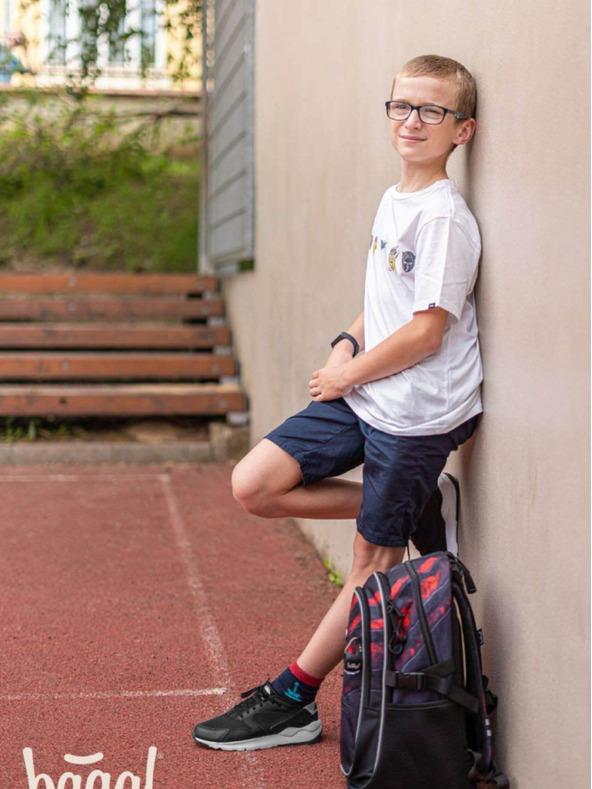 BAAGL  Sivá 3 set core lava: batoh, penál, taška Baagl