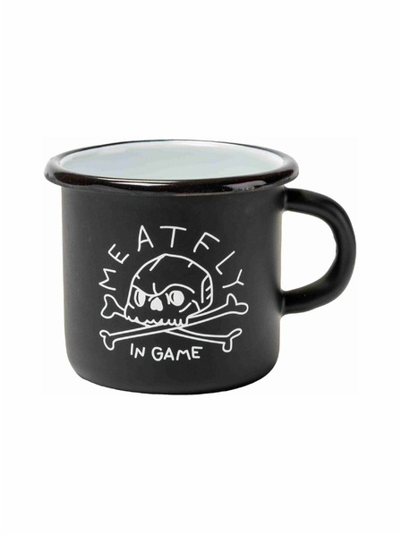 Meatfly Meatfly plechový hrnček Enamel 0,4 L | Čierna | Objem 0,4 L