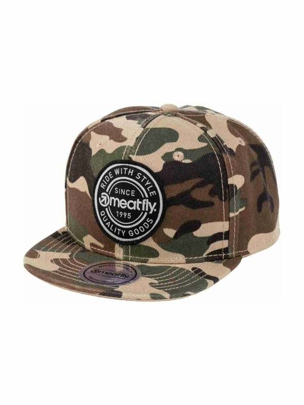 Meatfly Meatfly šiltovka Alfy Snapback Camo Label | Maskáč