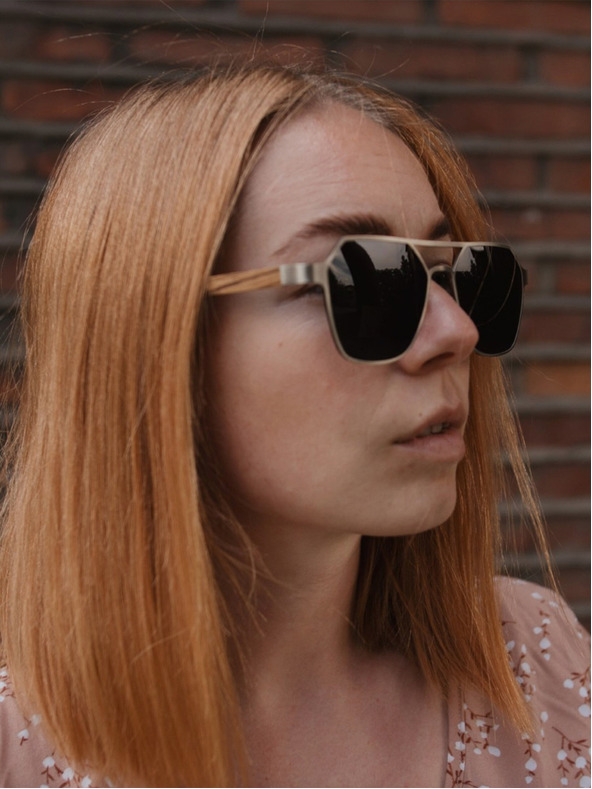 VEYREY VeyRey Slnečné okuliare Orkat polarizačné Oválne Čierne sklíčka Univerzálne