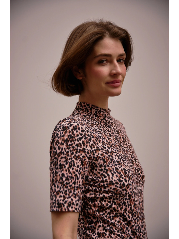 Moodo Vzorovaný top so stojačikom Moodo