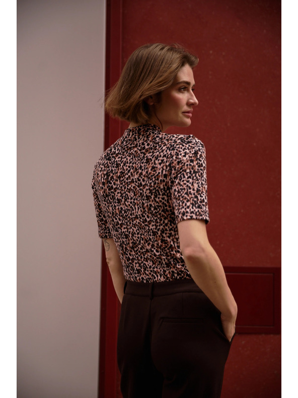 Moodo Vzorovaný top so stojačikom Moodo