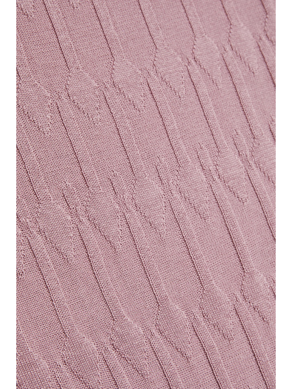 Moodo Ružový úpletový top Moodo