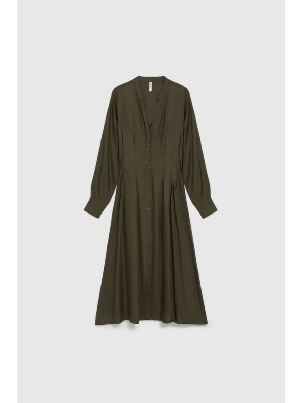 Moodo Khaki košeľové šaty Moodo