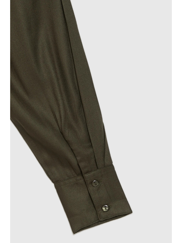 Moodo Khaki košeľové šaty Moodo