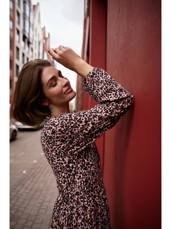 Moodo Voľné vzorované šaty Moodo