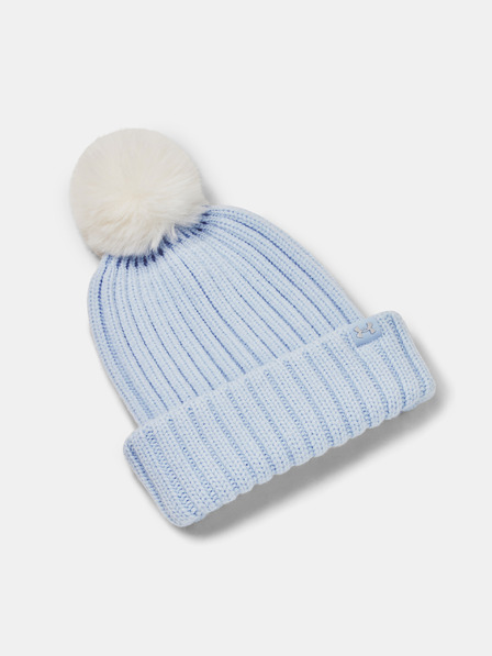 Under Armour Čiapka Under Armour W Halftime Pom Beanie-BLU