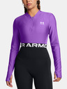 Under Armour Dámske tričko Under Armour HeatGear Rib 1/4 Zip LS-PPL