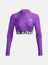 Under Armour Dámske tričko Under Armour HeatGear Rib 1/4 Zip LS-PPL