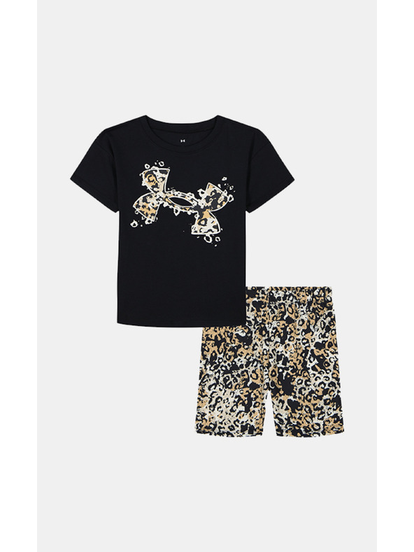 Under Armour Dievčenský set Under Armour UA PRINTED BIKE SHORT SET-BLK