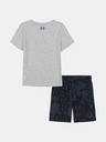 Under Armour Chlapčenský set Under Armour UA PRINTED SS SHORT SET-GRY