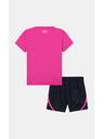 Under Armour Dievčenský set Under Armour UA LOGO WOVEN SHORT SET-PNK