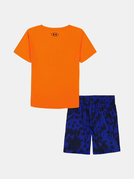 Under Armour Chlapčenský set Under Armour UA TECH PRINTED SS SHORT SET-ORG
