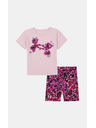 Under Armour Dievčenský set Under Armour UA PRINTED BIKE SHORT SET-PNK