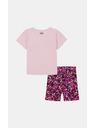 Under Armour Dievčenský set Under Armour UA PRINTED BIKE SHORT SET-PNK