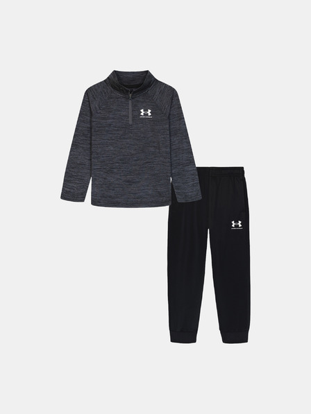 Under Armour Chlapčenský set Under Armour UA TWIST 1/4 ZIP TECH SET-GRY
