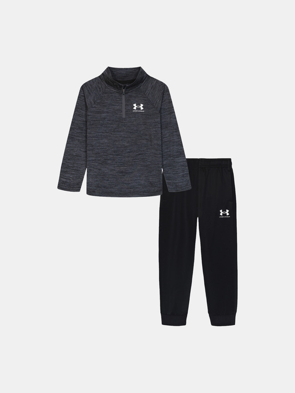 Under Armour Chlapčenský set Under Armour UA TWIST 1/4 ZIP TECH SET-GRY