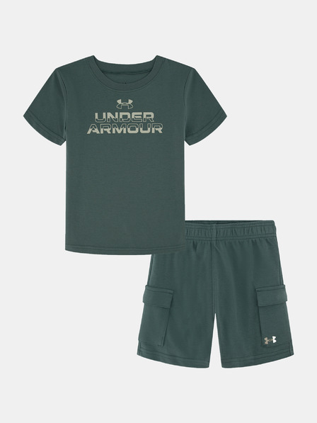 Under Armour Chlapčenský set Under Armour UA CARGO SHORT SET-GRN