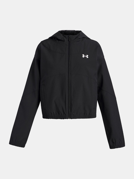 Under Armour Dievčenská bunda Under Armour UA Rival Woven HD Jacket-BLK