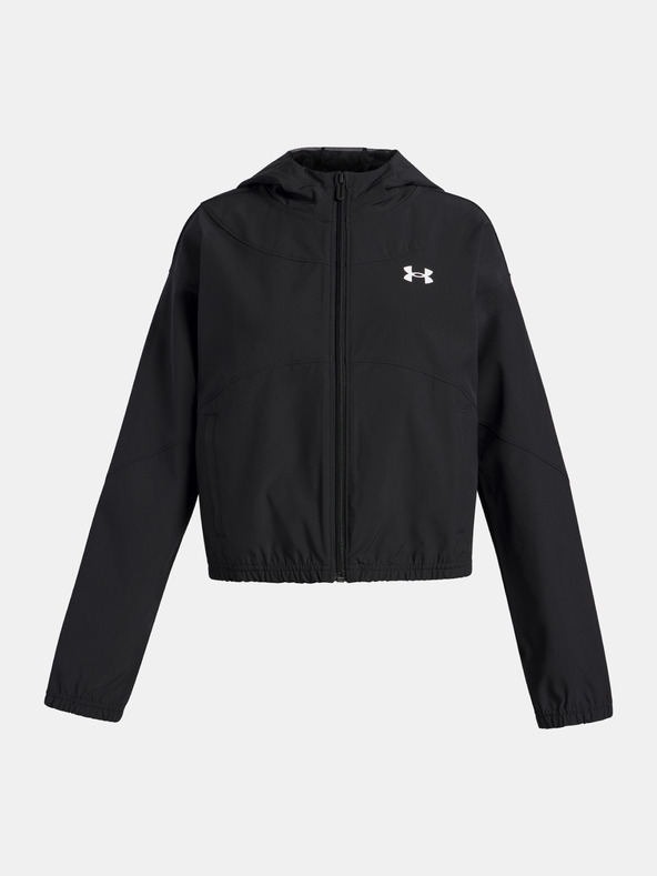Under Armour Dievčenská bunda Under Armour UA Rival Woven HD Jacket-BLK
